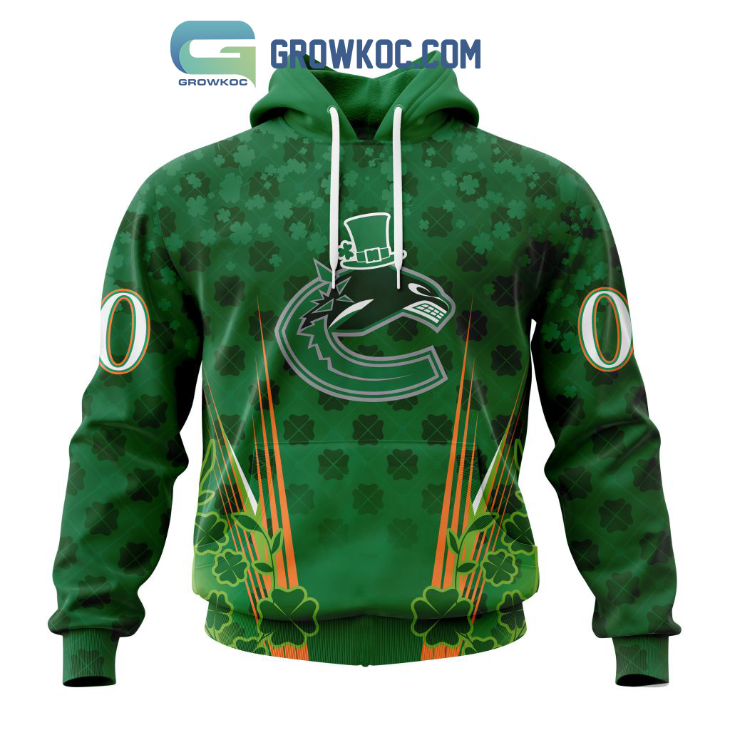 Vancouver Canucks St. Patricks Day Personalized Hoodie Shirts2B1 GgImr