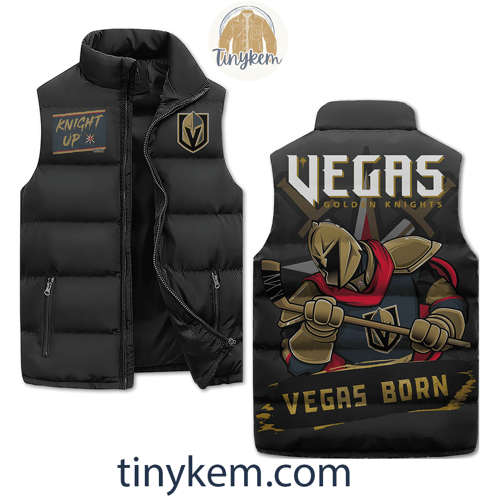 Vegas Golden Knights Puffer Sleeveless Jacket All Together Now2B1 jfvmj