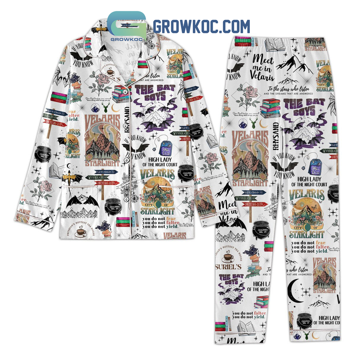 Velaris City Of Starlight The Bat Boys Pajamas Set b6e405 0