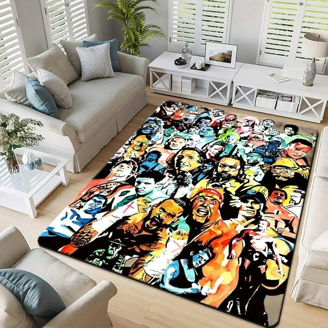 WWE Rug Wrestling star ART cartoon Carpet Kitchen Mat Doormat Bedroom Floor Decoration Living Room Bathroom.jpg 640x640.jpg.webp 3