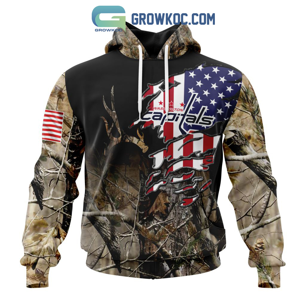 Washington Capitals NHL Special Camo Realtree Hunting Personalized Hoodie T Shirt2B1 oJ57D