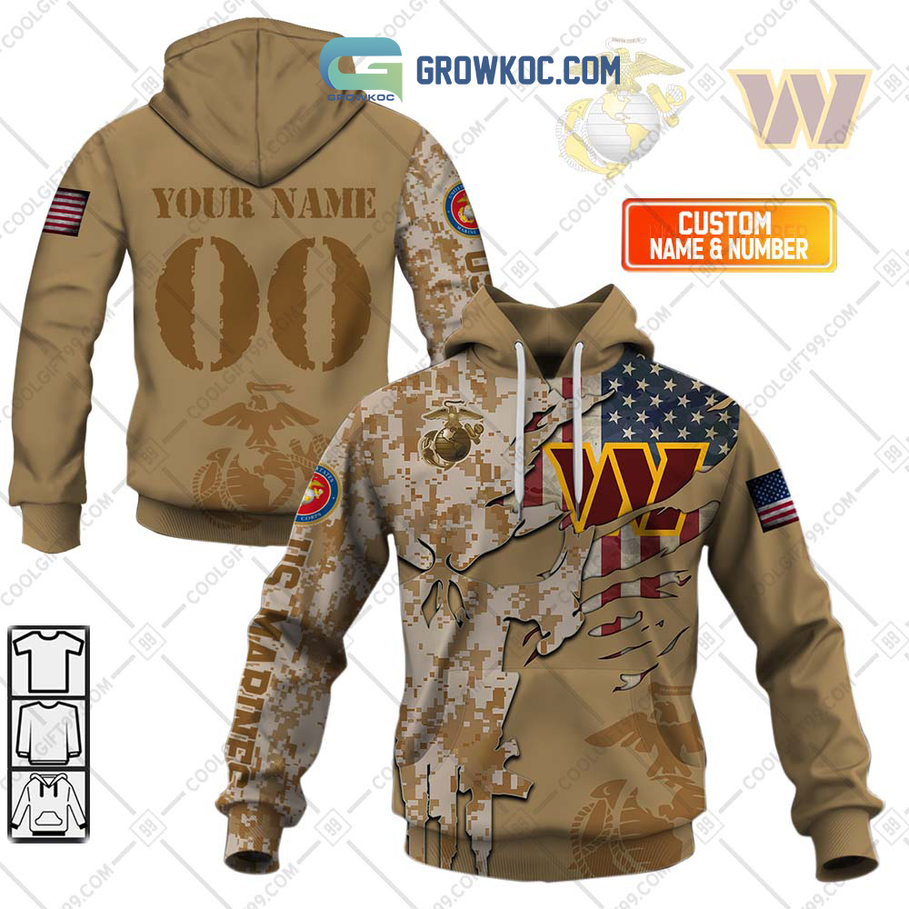 Washington Commanders Marine Personalized Hoodie Shirts2B1 u1mEr