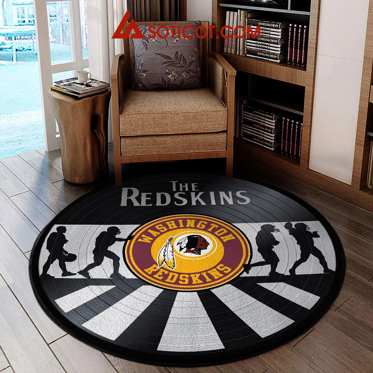 Washington Redskins New Style Sports Round Rug Carpet Livingroom Mat2B1 NhSRL