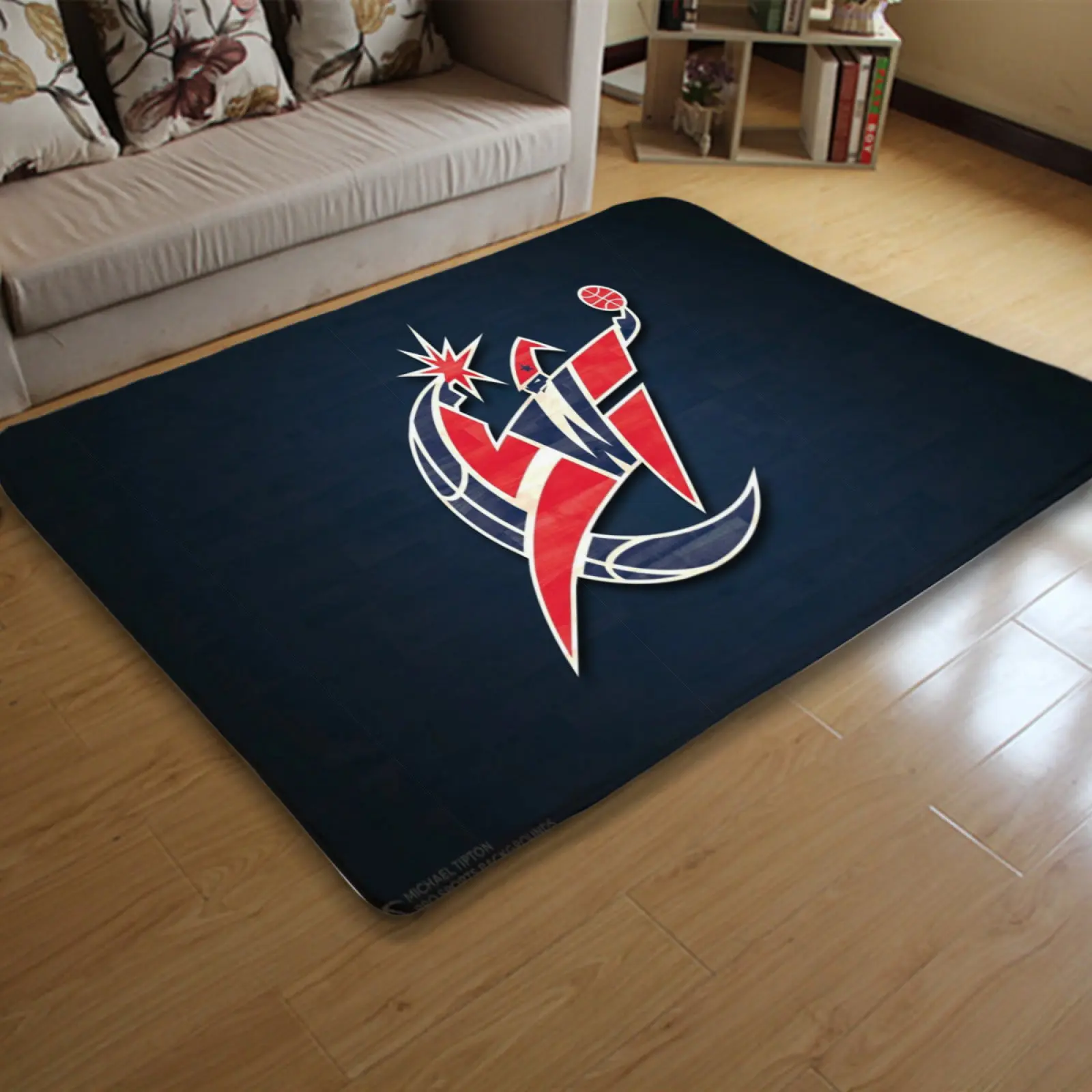 Washington Basketball WizardsCarpet Living Room Bedroom Mats Kitchen Bathroom Rug 1 d5322457 5082 40c1 89a8 f610d18b54b6
