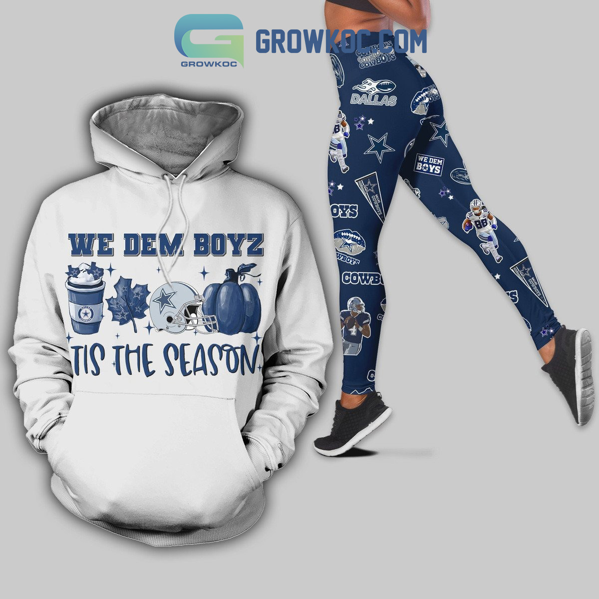 We Dem Boys Tis The Season Dallas Cowboys Hoodie Leggings Set2B1 7SOv0