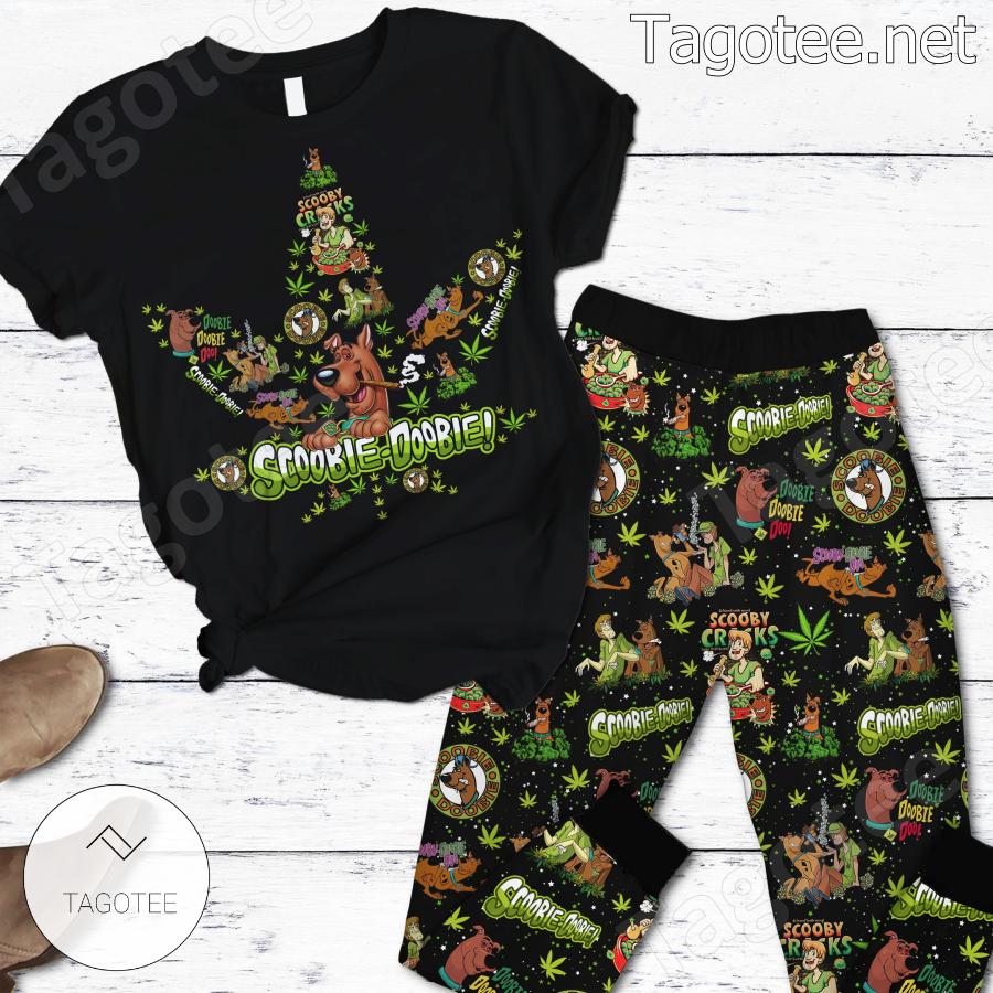 Weed Shape Scoobie doobie Pajamas Set