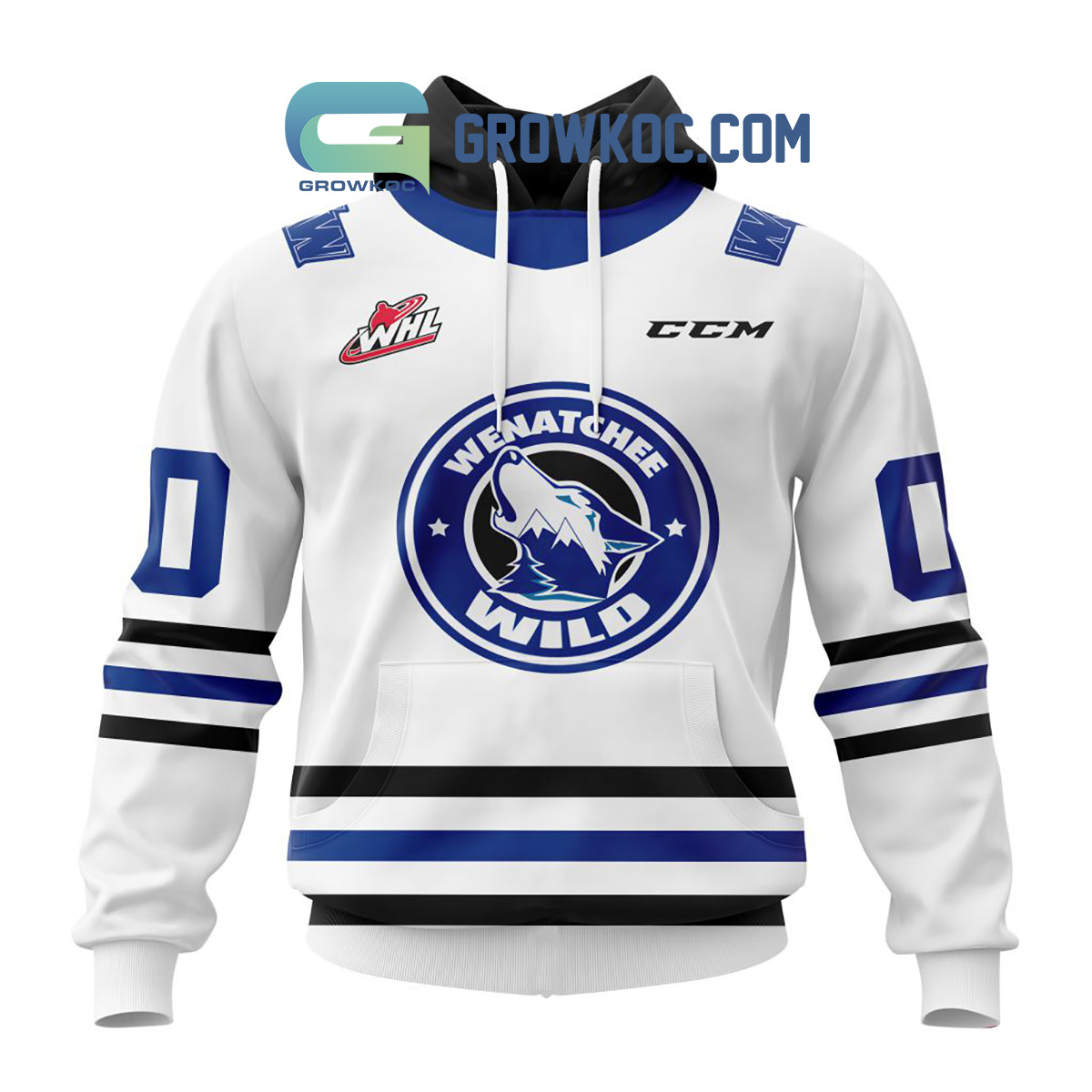 Wenatchee Wild Away Jersey Personalized Hoodie Shirts2B1 oRN0q