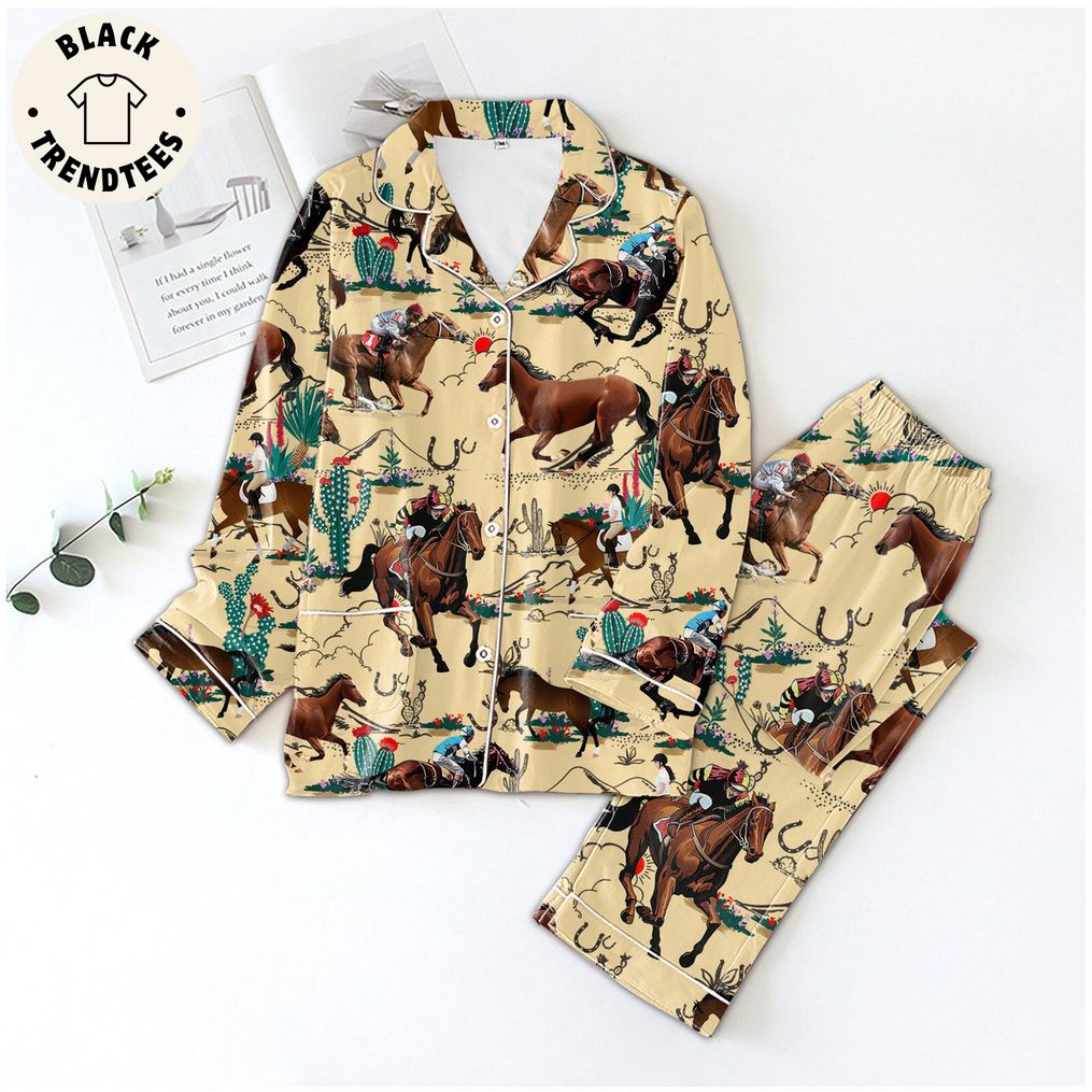 Western Cowboy Riding Horse In The Desert Pijamas Set 9bb545 0