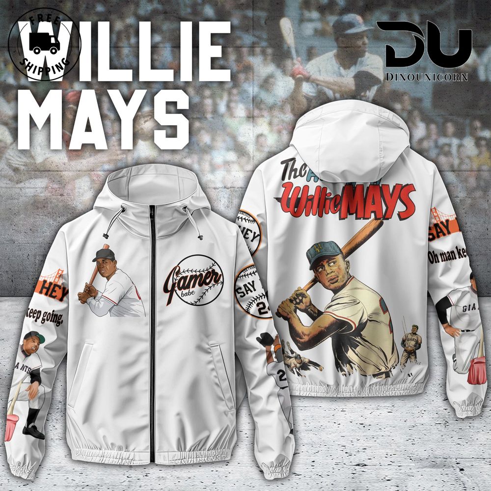 Willie Mays Windbreaker Outdoor Jacket 2