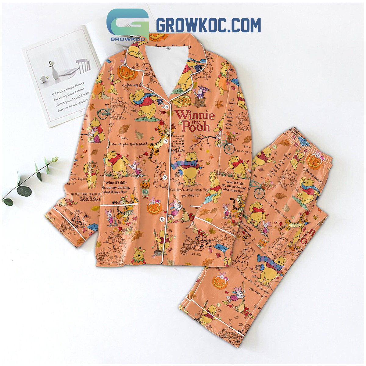 Winnie The Pooh Its The Most Beautiful Time Of The Years Pajamas Set2B1 JbRAv