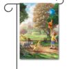 Winnie the Pooh Balloon Thomas Kinkade Garden Disney Flag