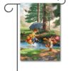 Winnie the Pooh Thomas Kinkade Garden Disney Flag