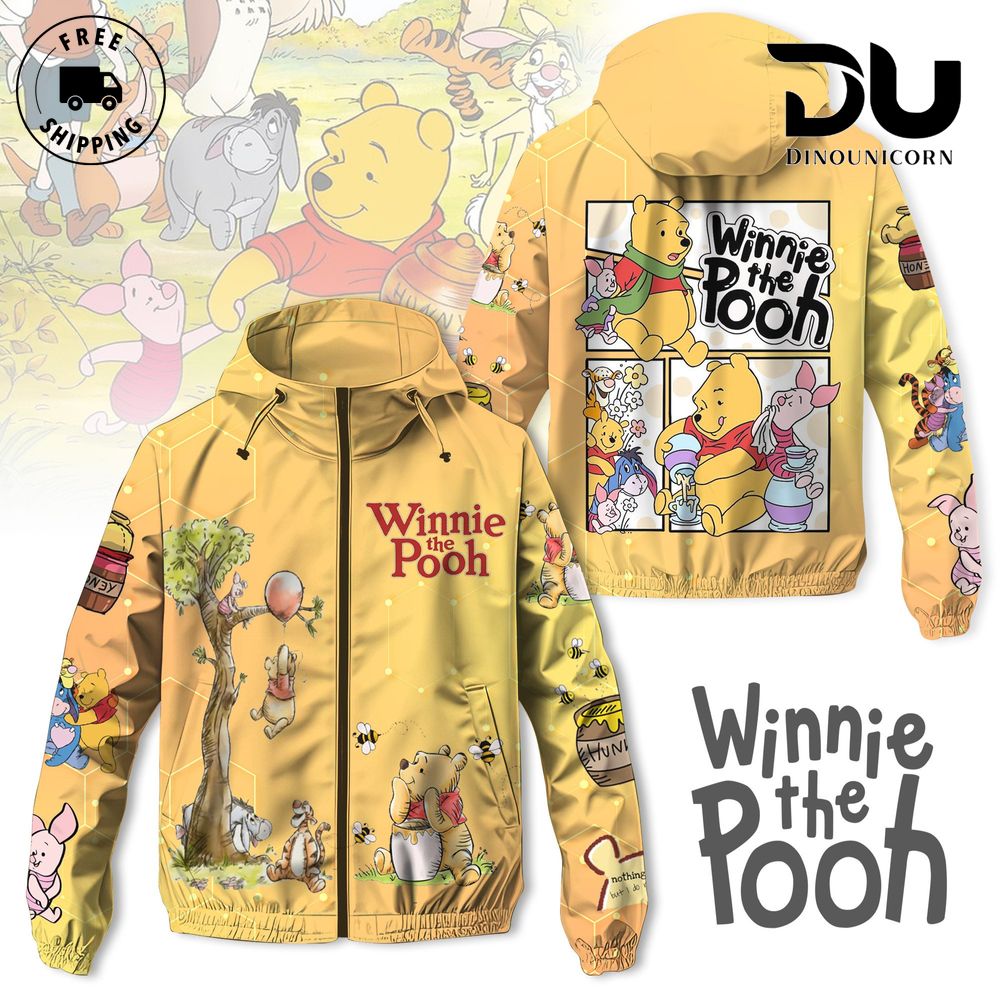 WinnieThePooh Windbreaker Outdoor Jacket 1