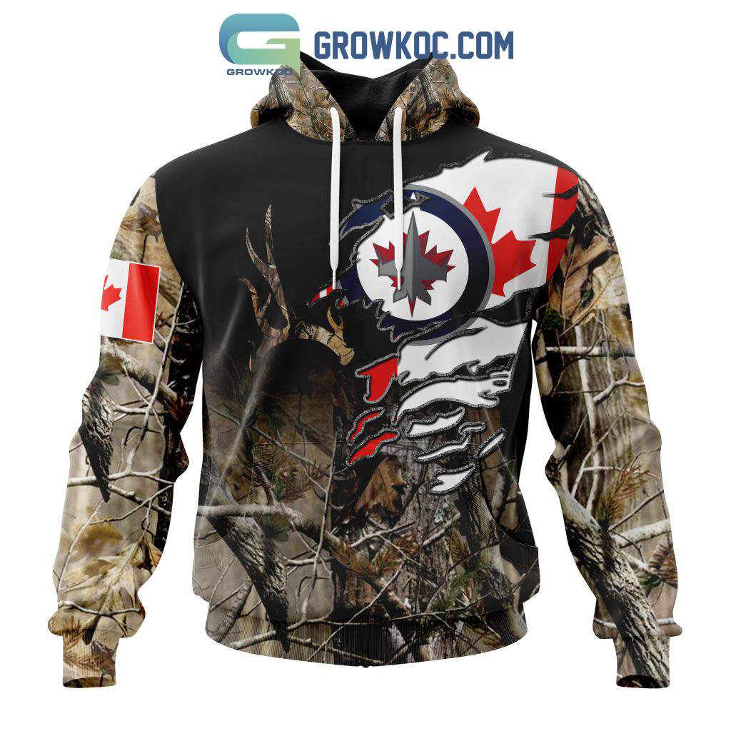 Winnipeg Jets NHL Special Camo Realtree Hunting Personalized Hoodie T Shirt2B1 RYPmY