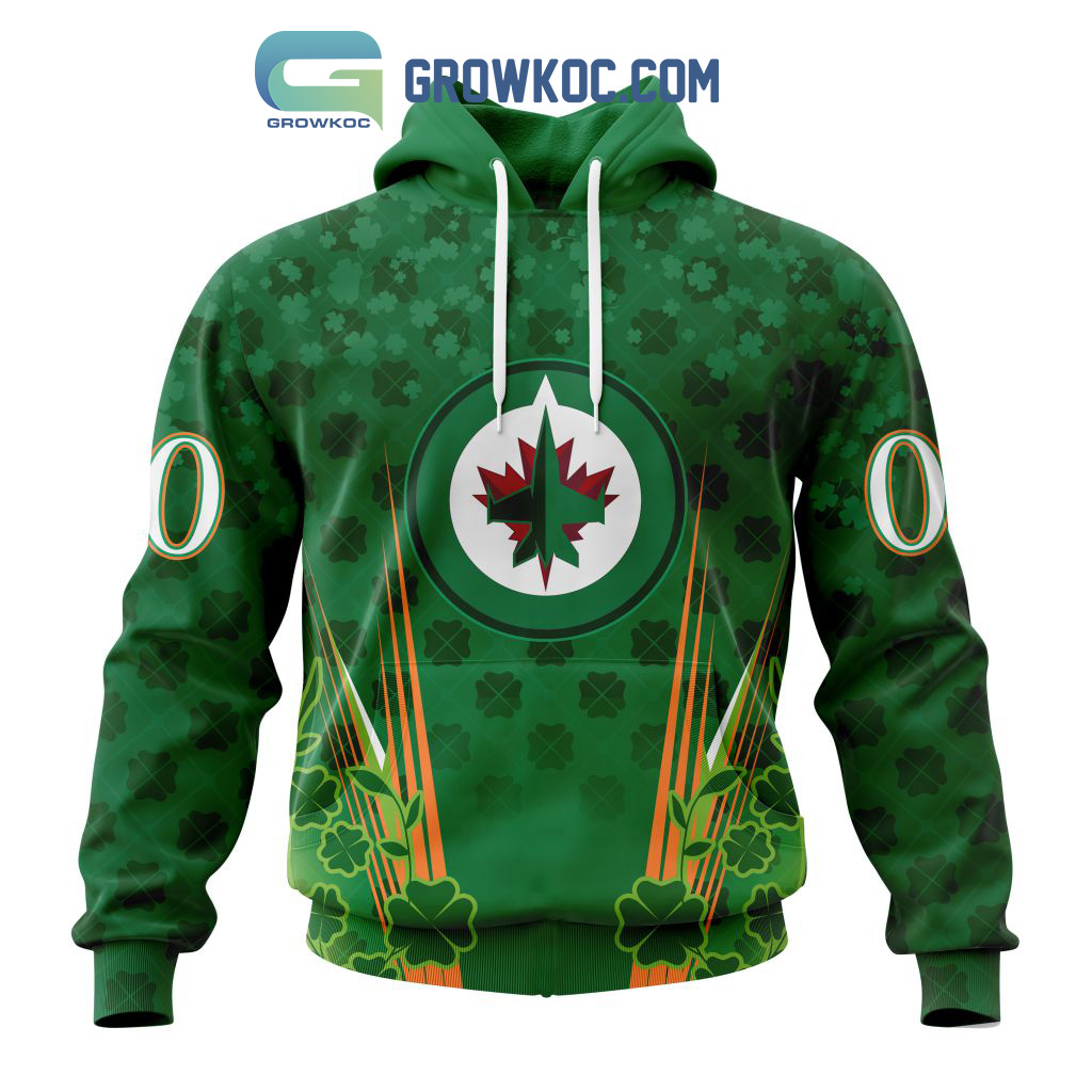 Winnipeg Jets St. Patricks Day Personalized Hoodie Shirts2B1 lSsU6