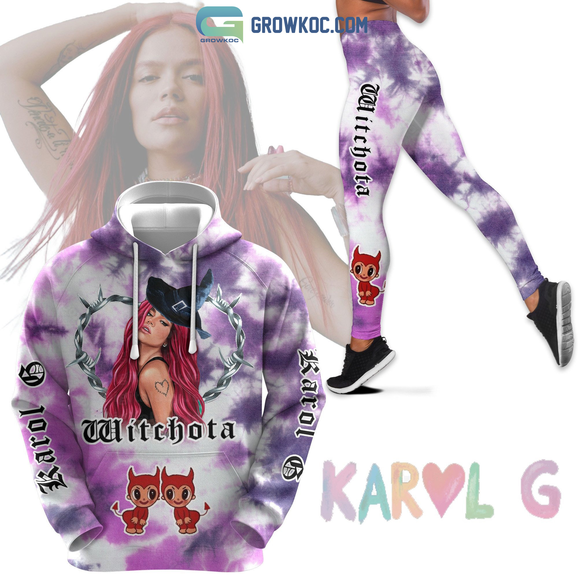 Witchota Karol G Hoodie Leggings Set2B1 pSoni