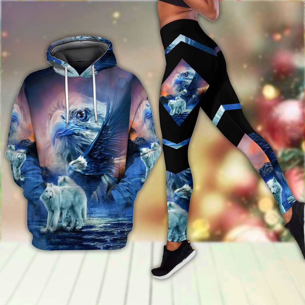 Wolf Eagle Native American Hoodie Leggings Set Native American Hoodies Native American Leggings 1 wjsq3b