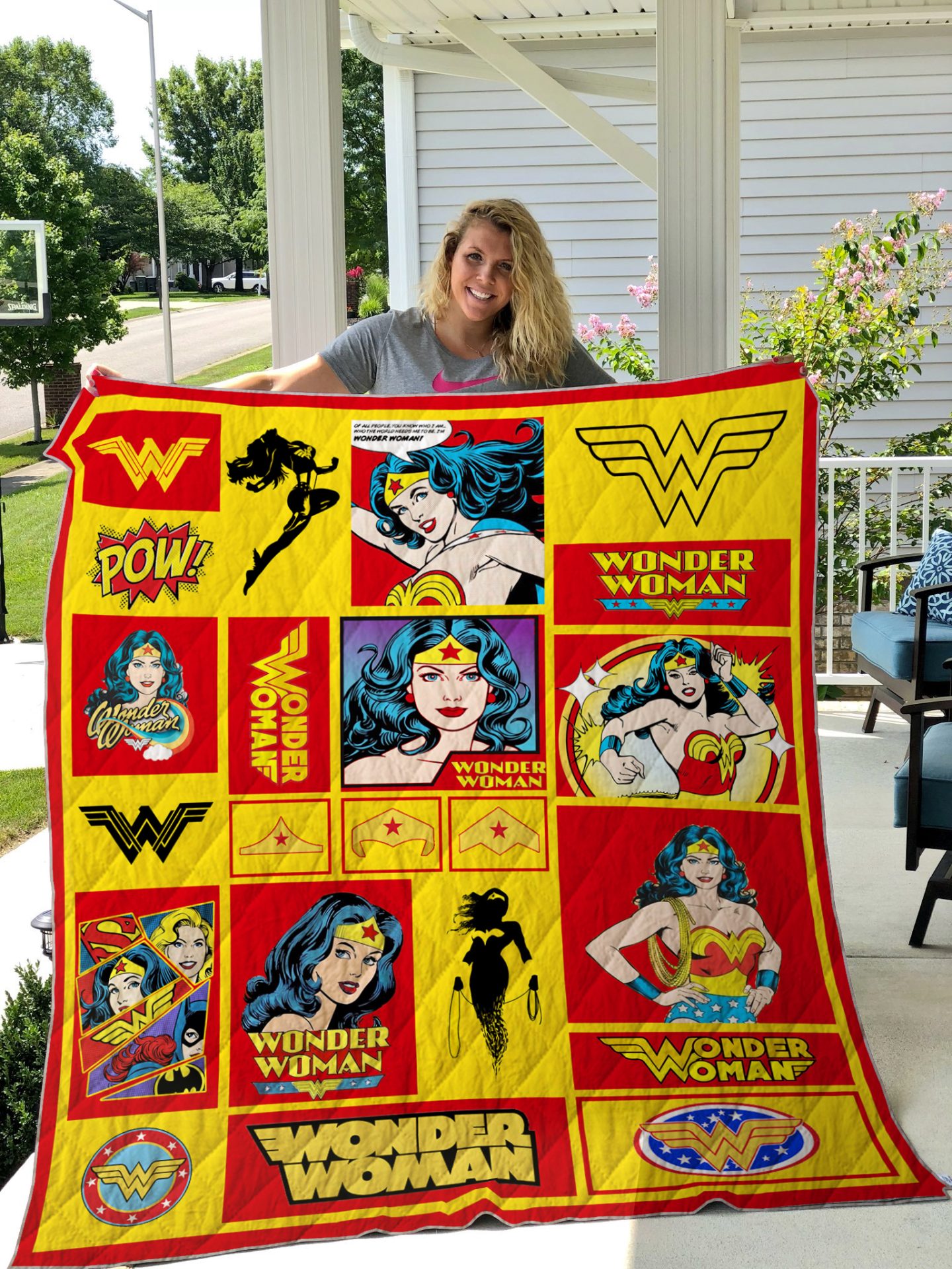 Wonder Woman Fabric Quilt Blanket 5327