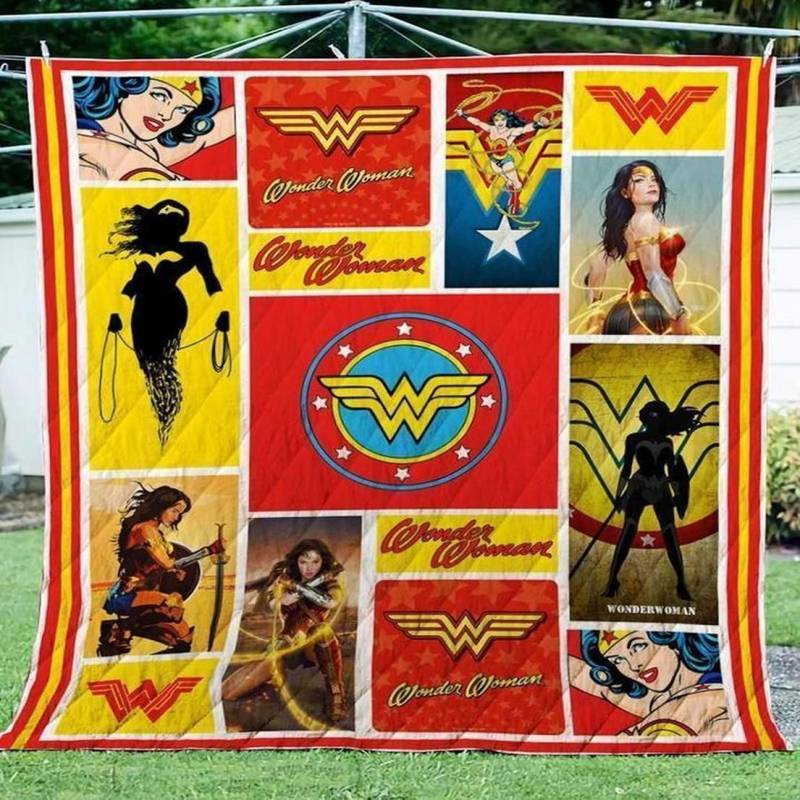 Wonder Woman Fictional Superheroine Quilt Blanket 5356