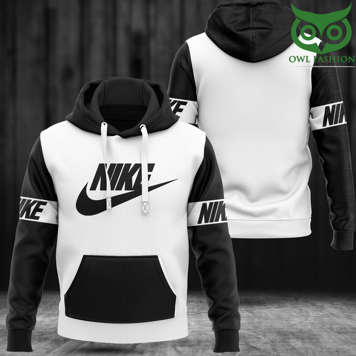 XNqa4Bwx 100 Nike white with black lines Hoodies and sweatpants