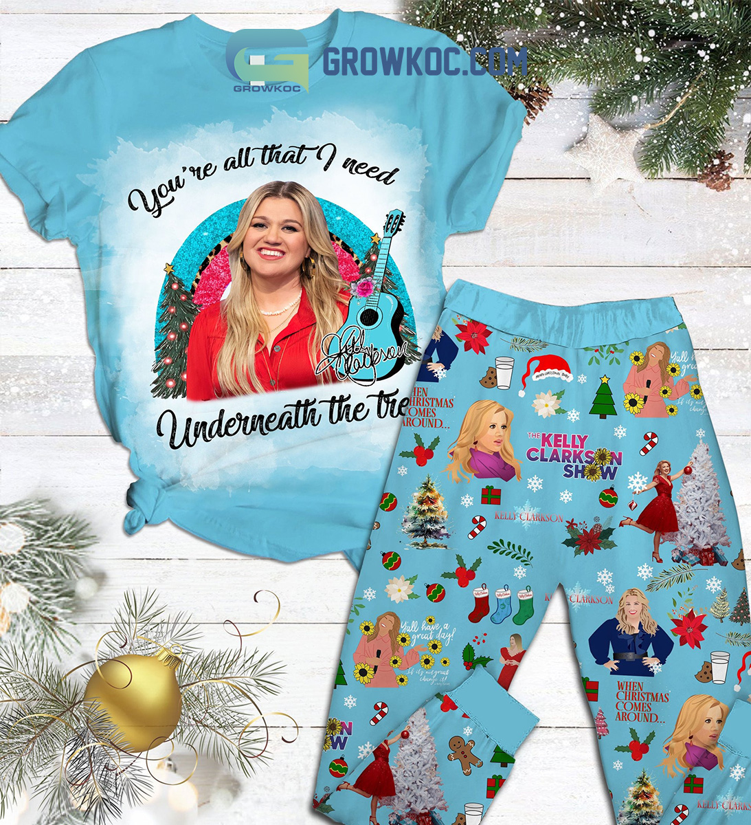 Youre All That I Need Underneath The Tree Pajamas Set2B1 U7mSm