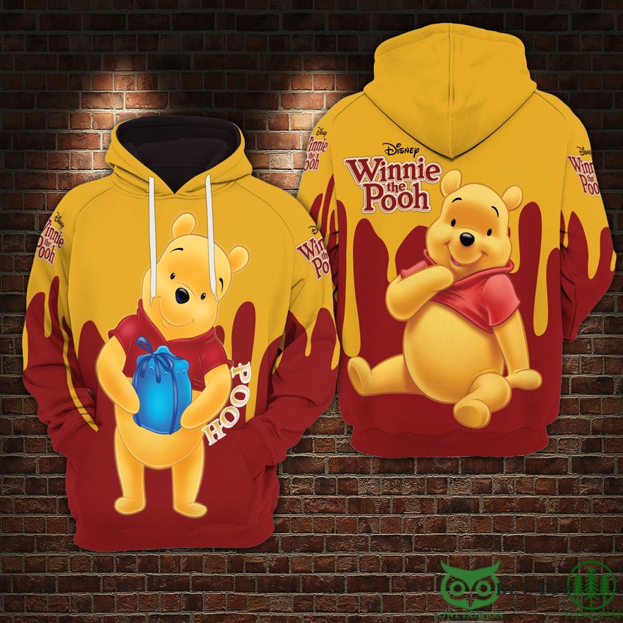 Z9hunbpD 6 Limited Edition Pooh Red and Yellow HOODIE