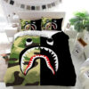 a bathing ape logo duvet cover bedroom sets comfortable bedding sets ark76