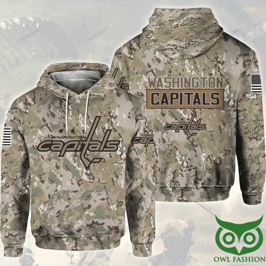 aVKwWJ7C 362 NHL Washington Capitals Camouflage 3D Hoodie