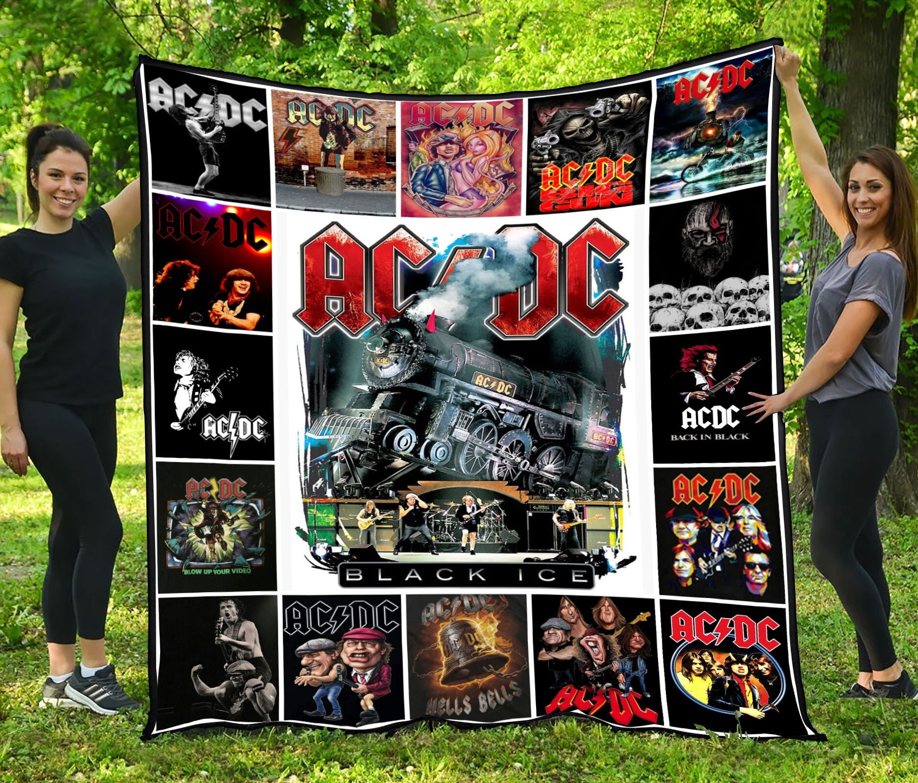 acdc rock band music lover family birthday gift blankert pixhk