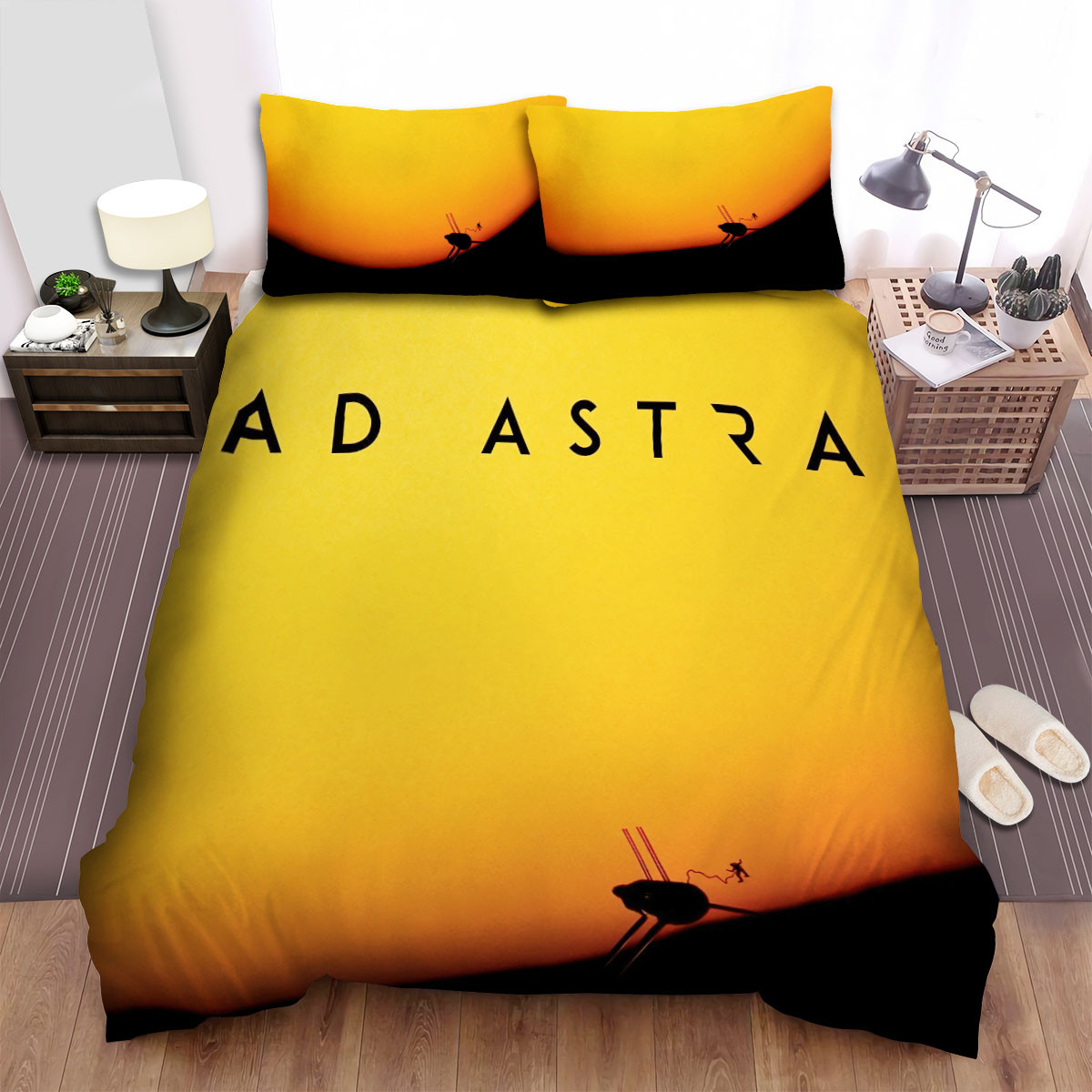 ad astra yellow background bed sheets spread comforter duvet cover bedding sets a7k6r