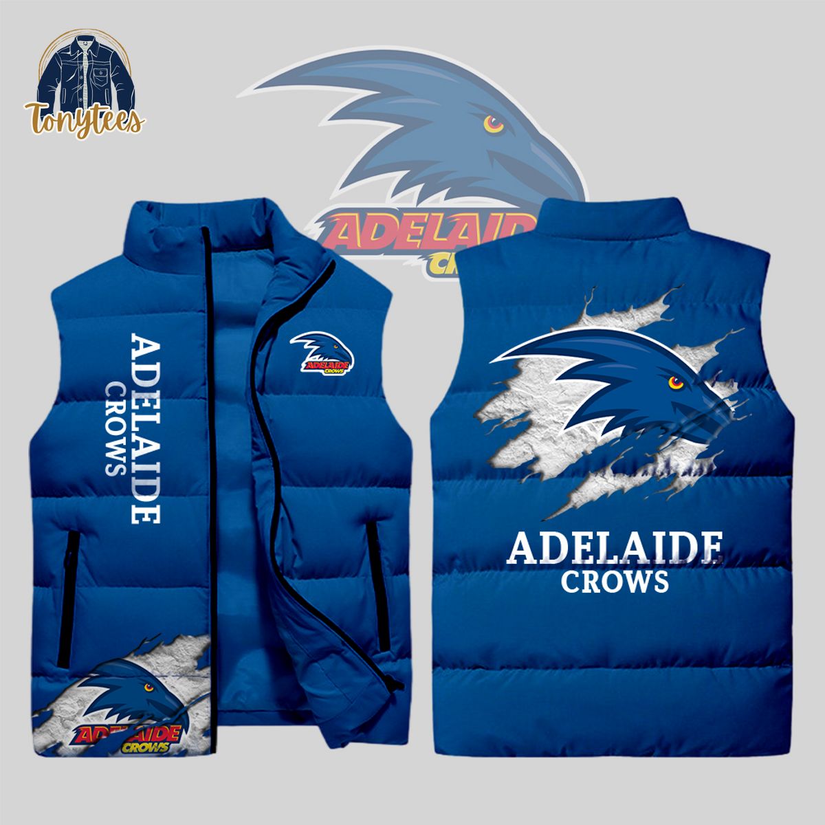 adelaide football club crows afl sleeveless jacket 1 dbeeg