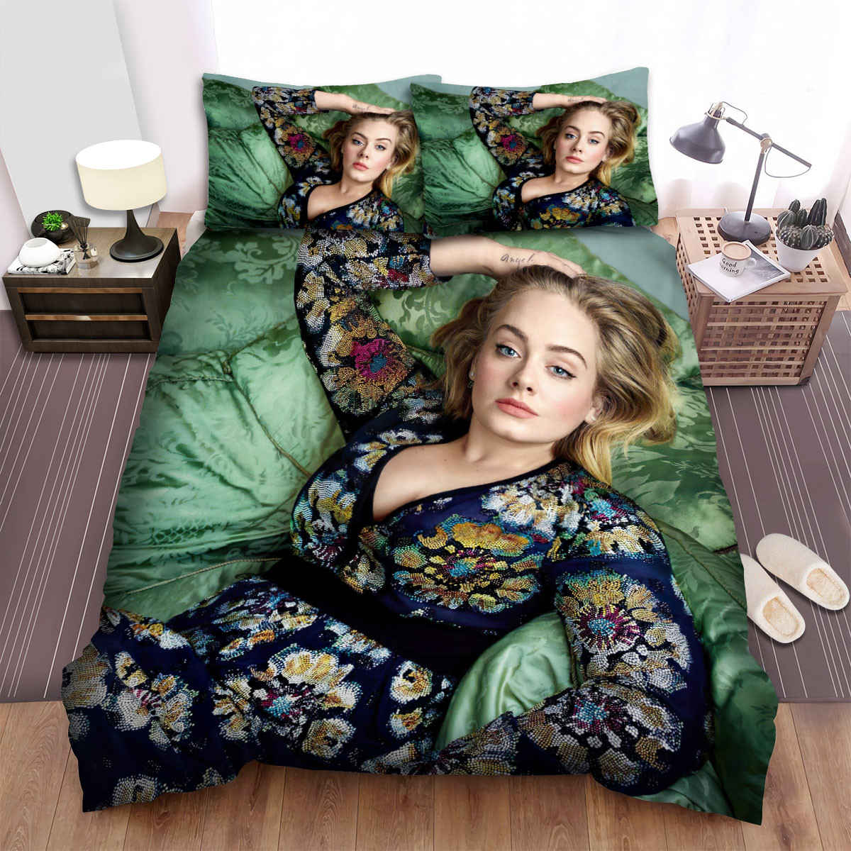 adele vogue bed sheets spread comforter duvet cover bedding sets 3ltl1