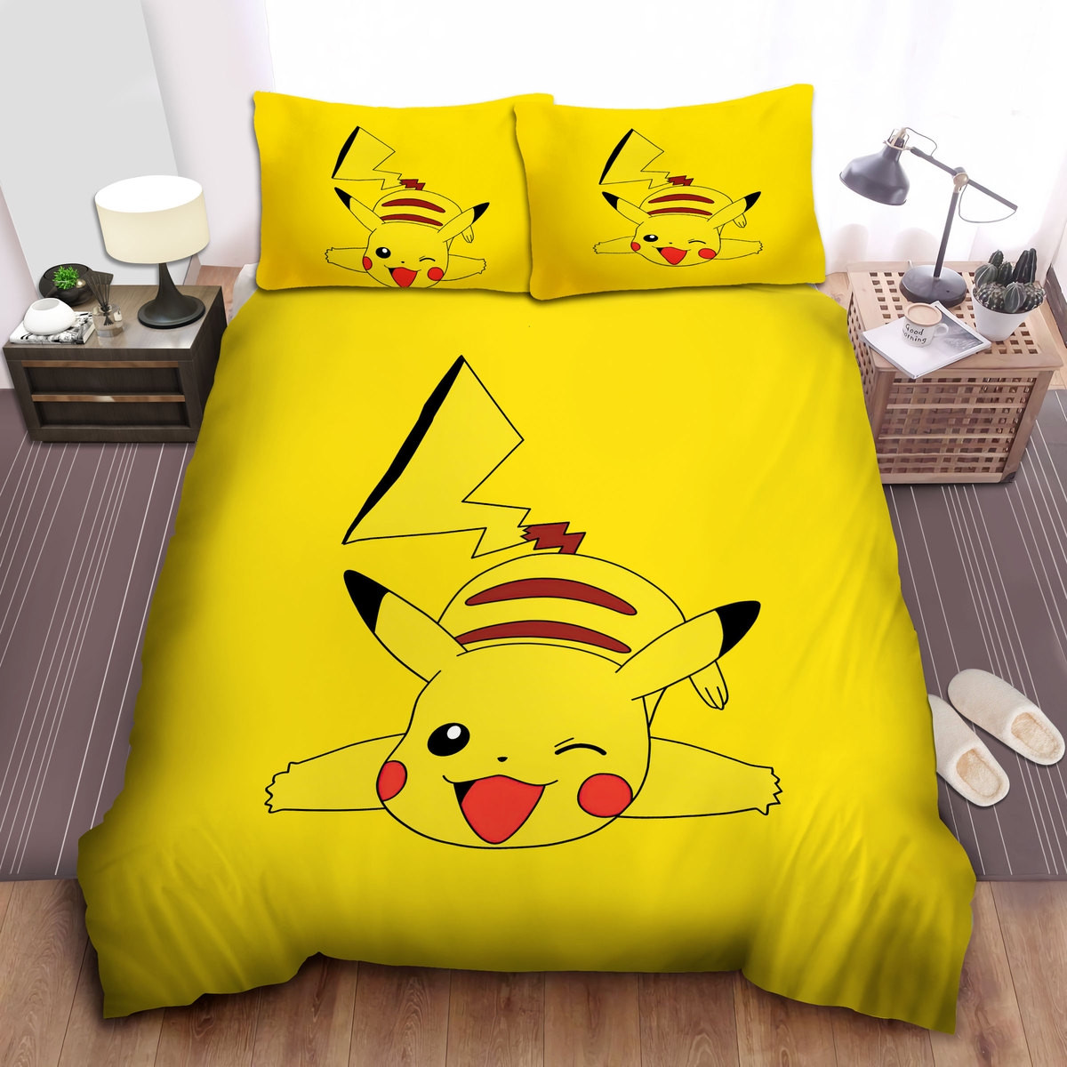 adorable pikachu pokemon bedding sets duvet cover bed sheets spread tagyb