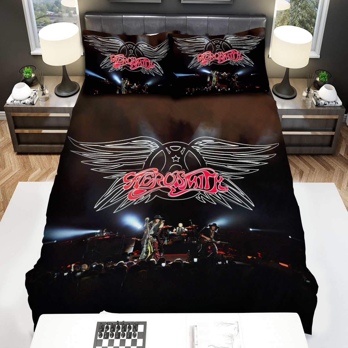 aerosmith on stage in front of the crowds duvet cover bedroom sets comfortable bedding sets lvil9