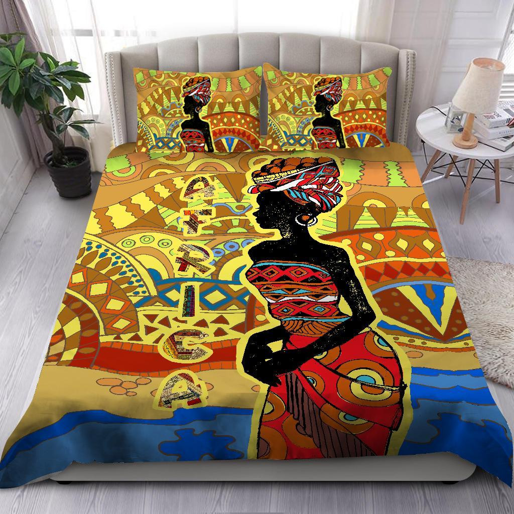 african girl pattern duvet cover bedroom sets comfortable bedding sets zavxc