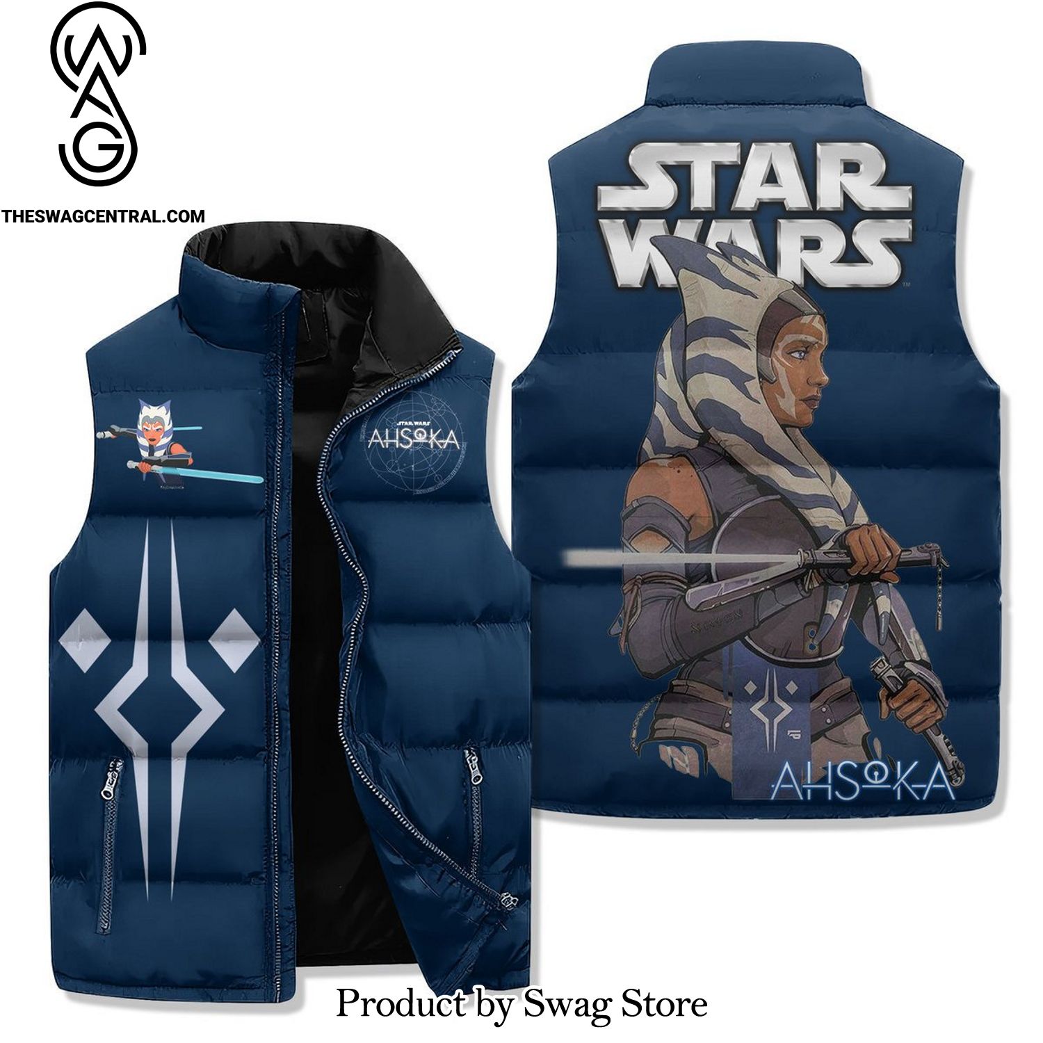 ahsoka star wars movie unisex sleeveless jacket 1 8C8BU