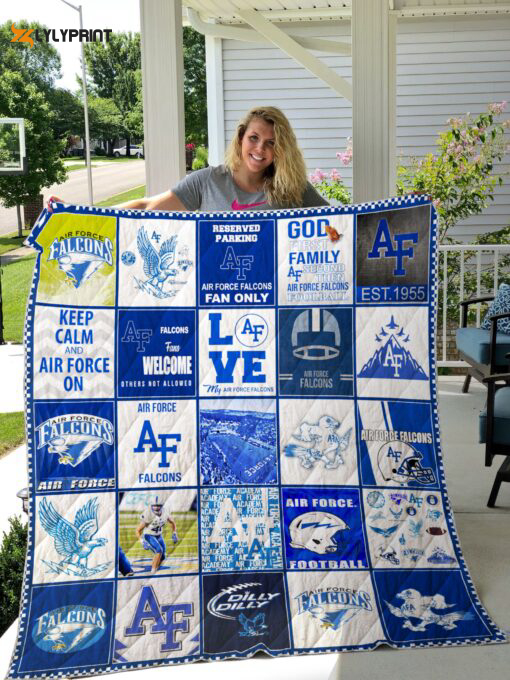 air force falcons quilt blanket 2