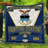 air force falcons quilt blanket for fans home decor gift 2a