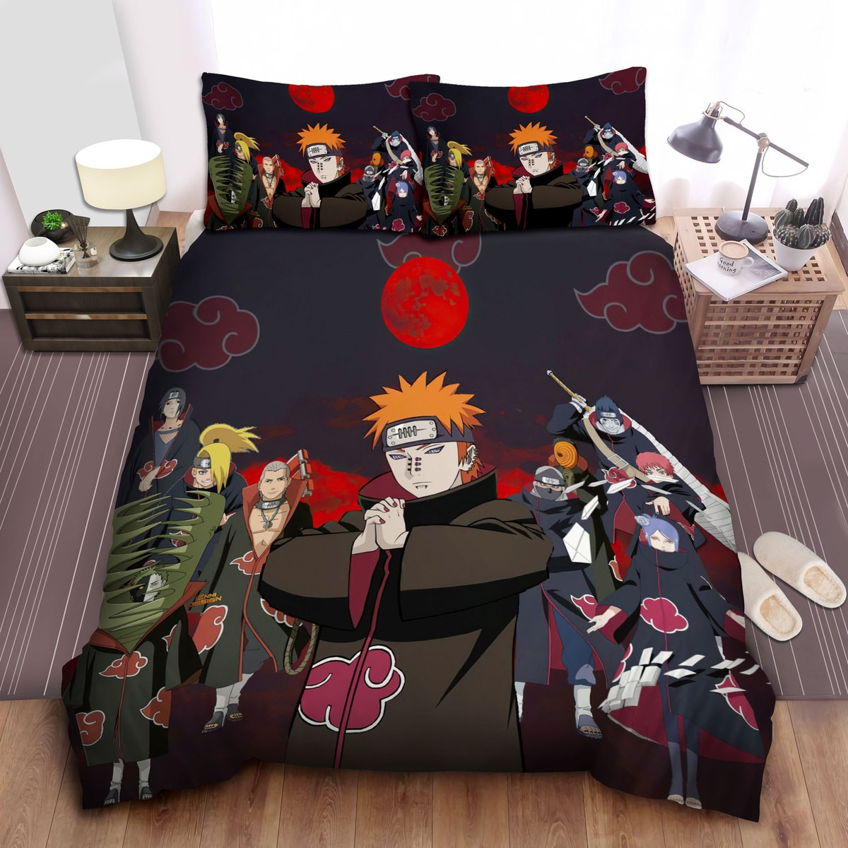 akatsuki members bedding sets comforter duvet cover bed sheets spread ha55o