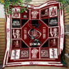 alabama a m bulldogs 2 quilt blanket for fans home decor gift