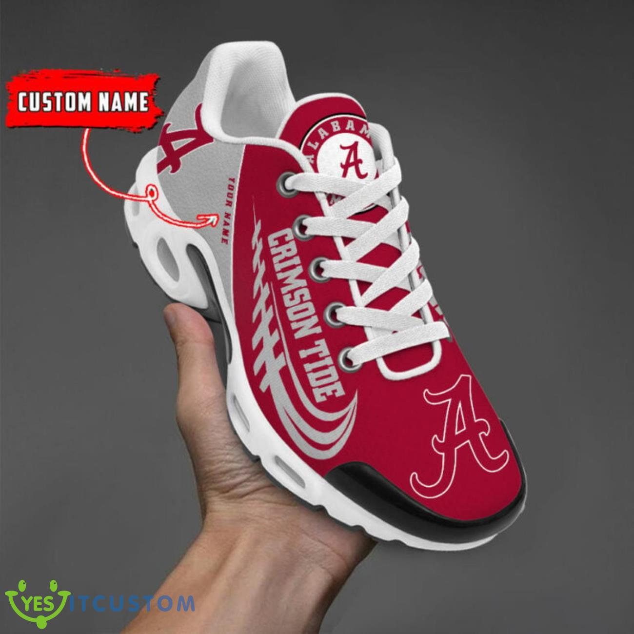 alabama crimson tide custom name air cushion sports shoes