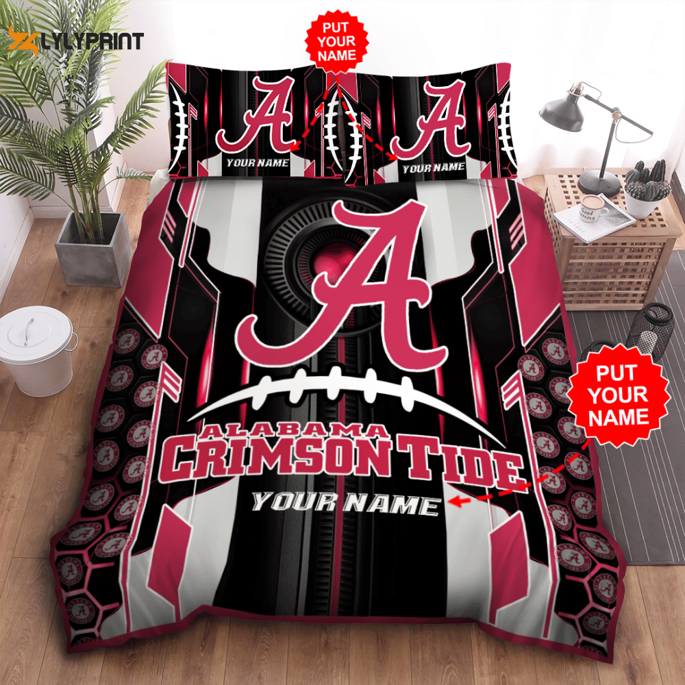 alabama crimson tide duvet cover bedding set bd004