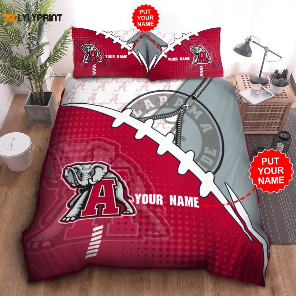 alabama crimson tide duvet cover bedding set bd008