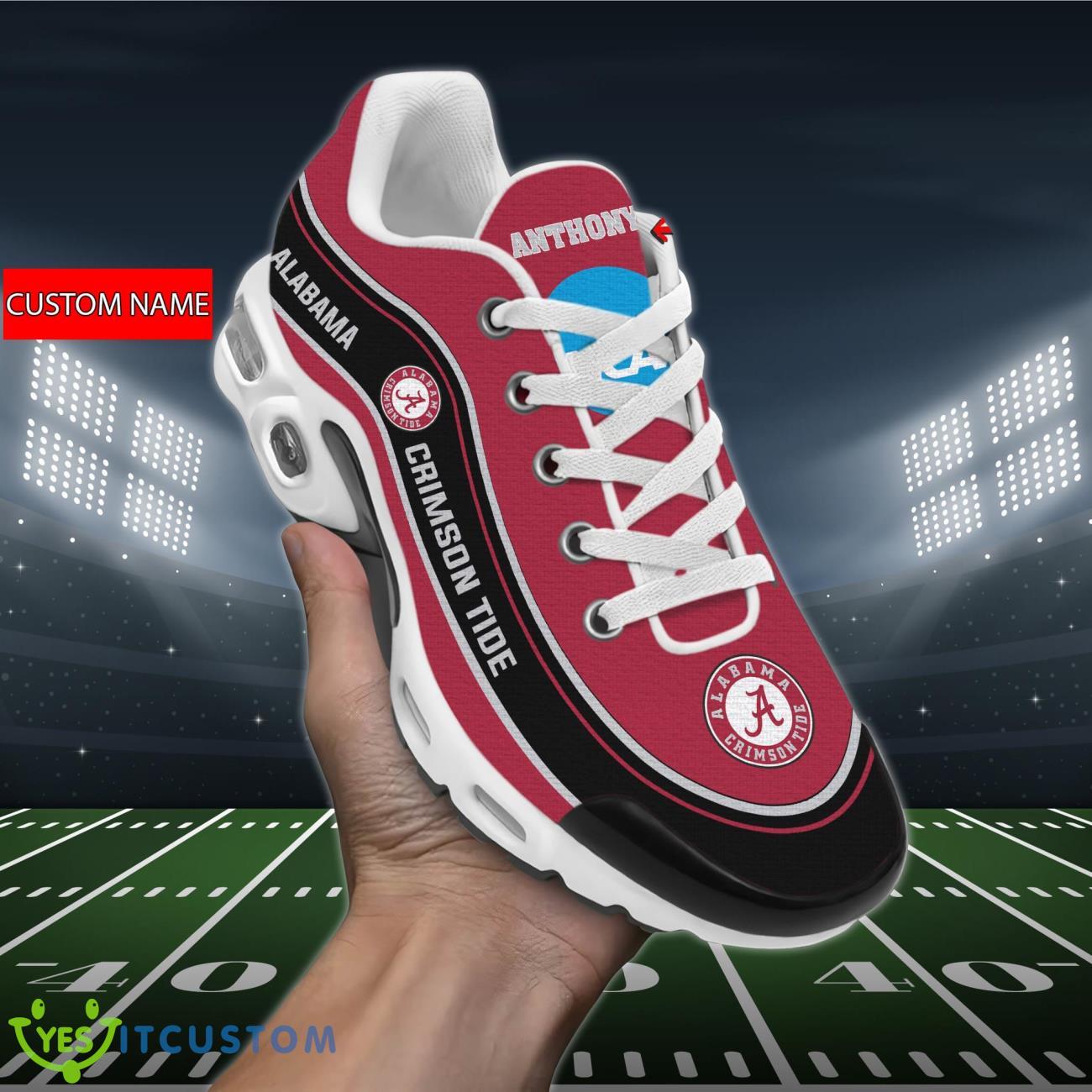 alabama crimson tide ncaa air cushion sports shoes custom name for fans