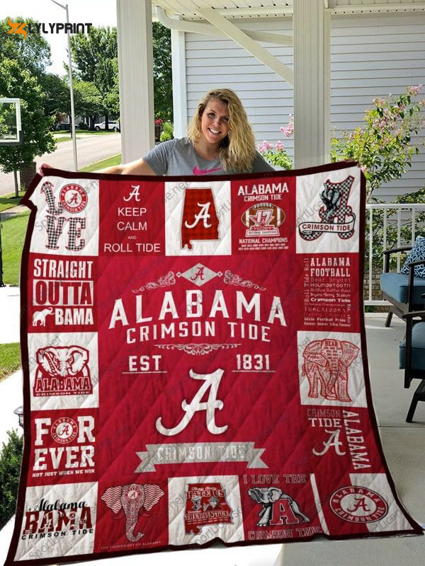 alabama crimson tide quilt blanket 2