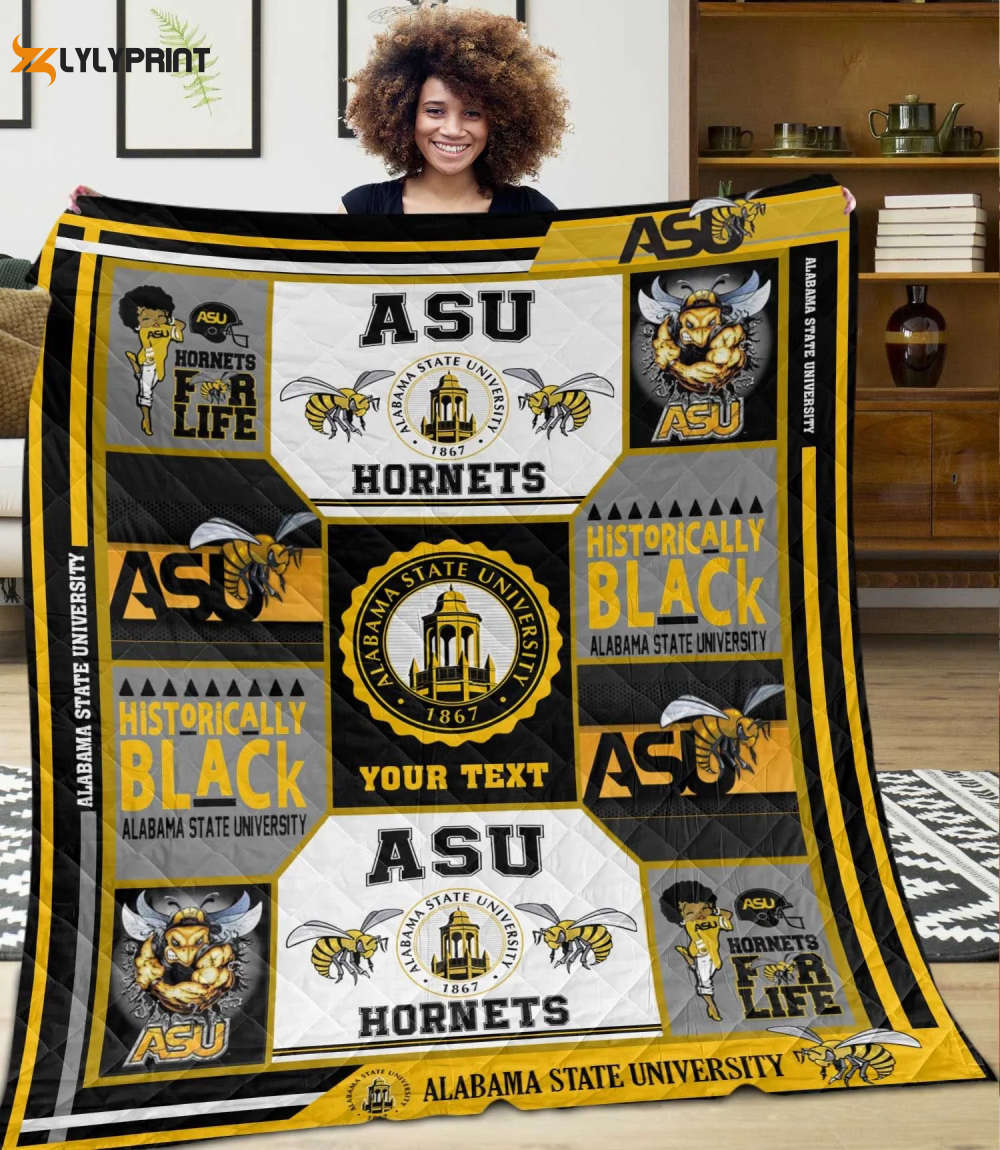 alabama state hornets quilt blanket 1q