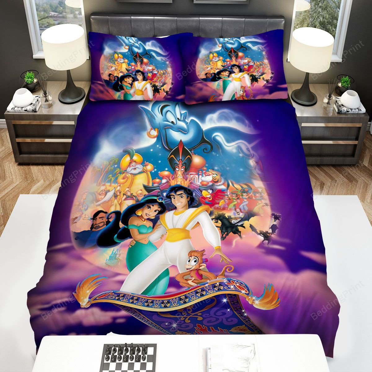 aladdin and the magic lamp characters bed sheets duvet cover bedding sets ba7h8