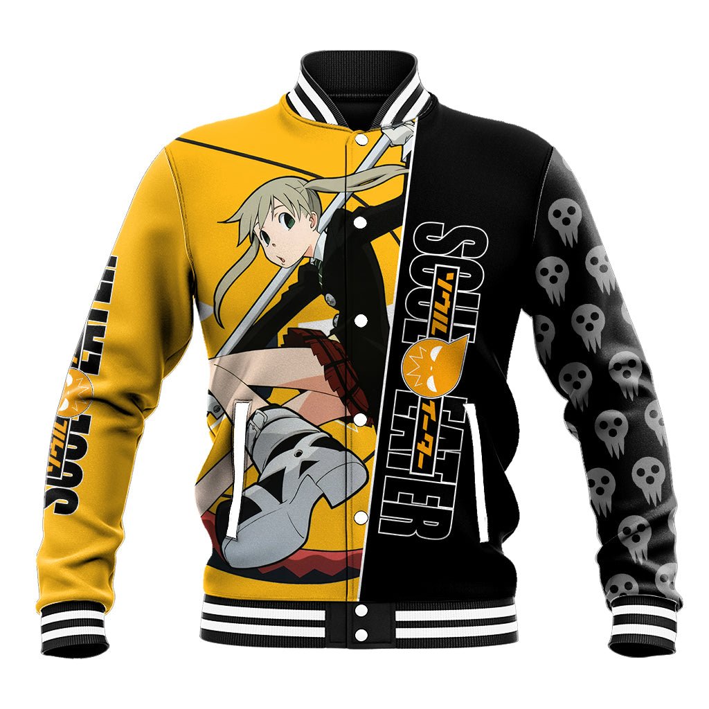 albarn maka soul eater baseball jacket anime art mix with skull pattern style ts04 752187 1600x