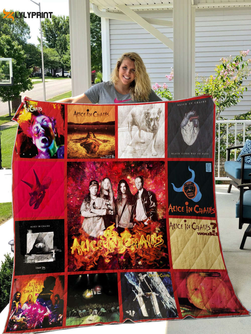 alice in chains 1 quilt blanket 1