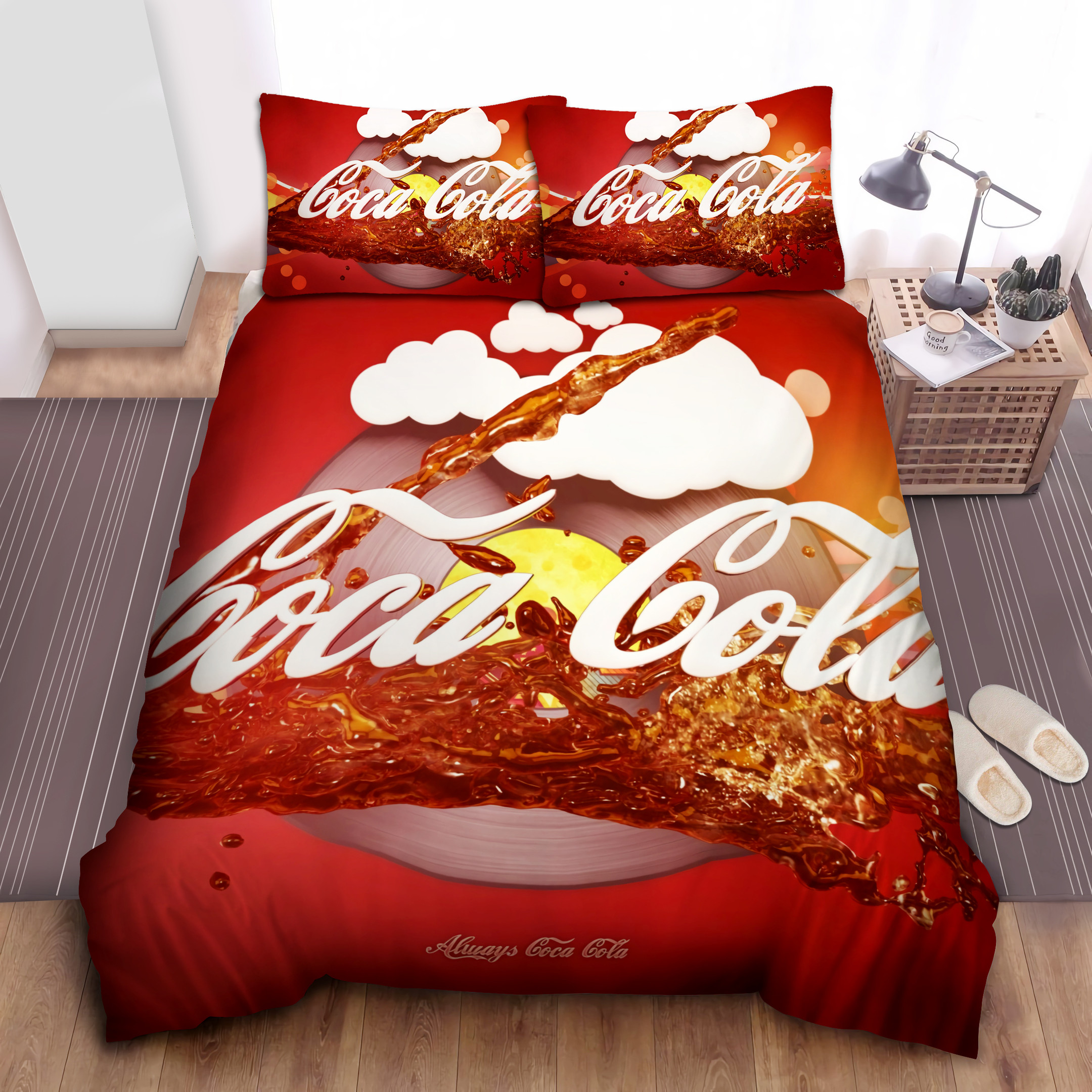 always coca cola 3d illustration duvet cover bedroom sets comfortable bedding sets z4ioa